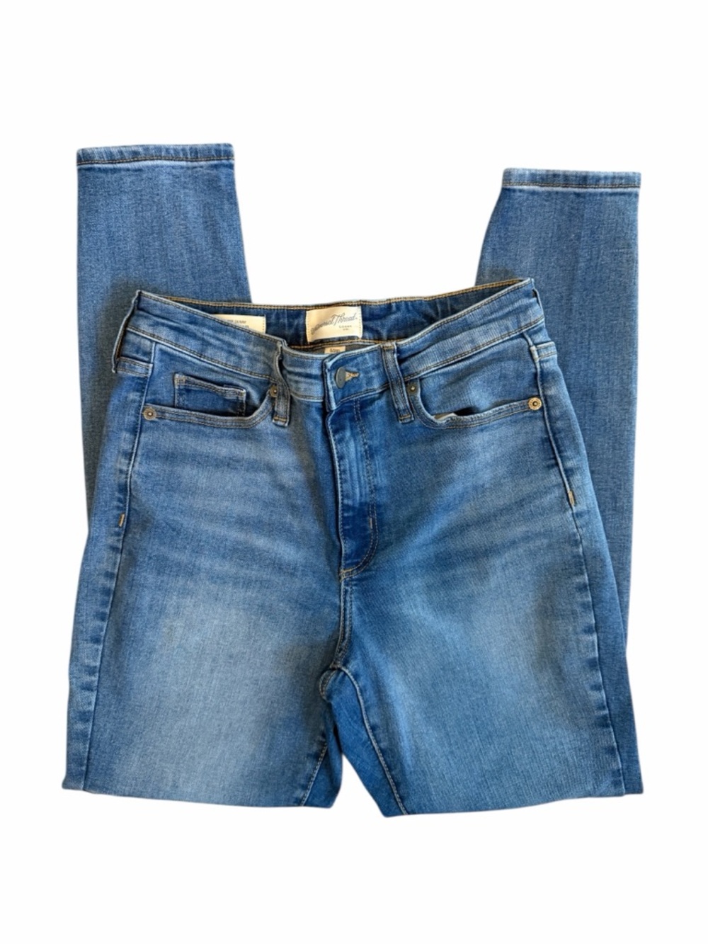 Universal Thread Light Blue Patchwork Skinny Jean… - image 5